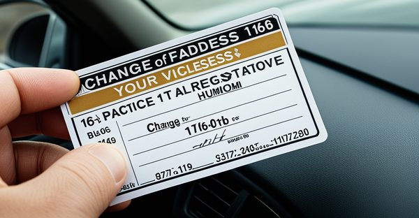 Changement d'adresse pour votre carte grise : guide pratique